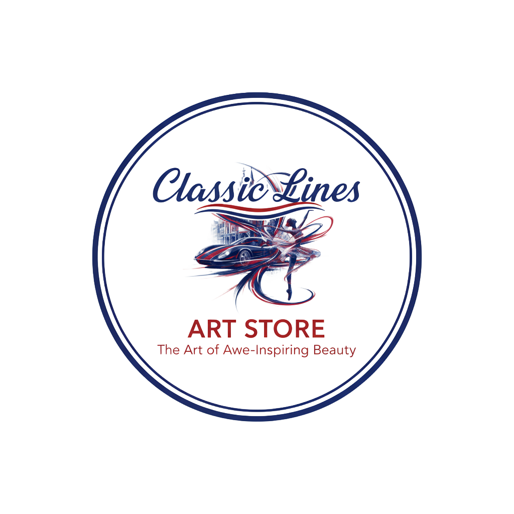 Logo of Classic Lines Art Store with a circular design on a white background