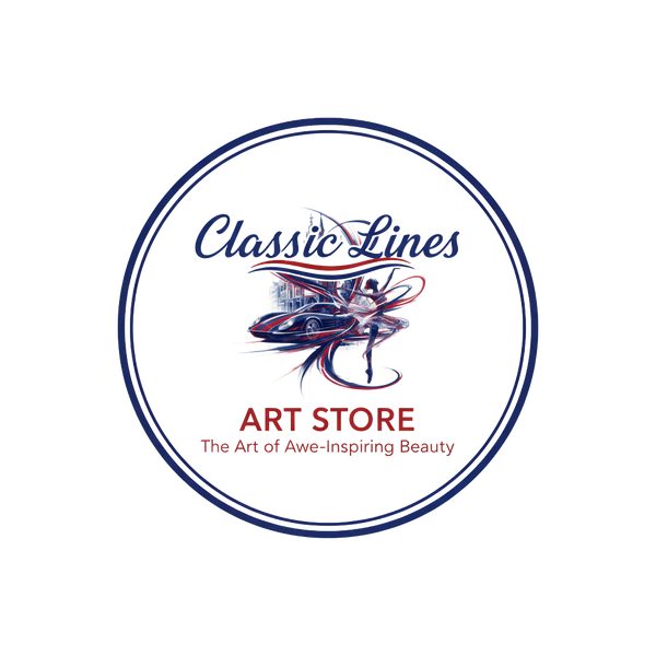 Logo of Classic Lines Art Store with a circular design on a white background